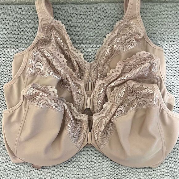 Glamorise WonderWire Front-Closure Bra Lot of 3 Tan Size 38DD - Picture 2 of 15